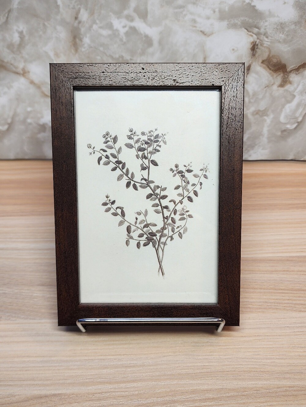 Classic Dark Brown Wood Photo Frame